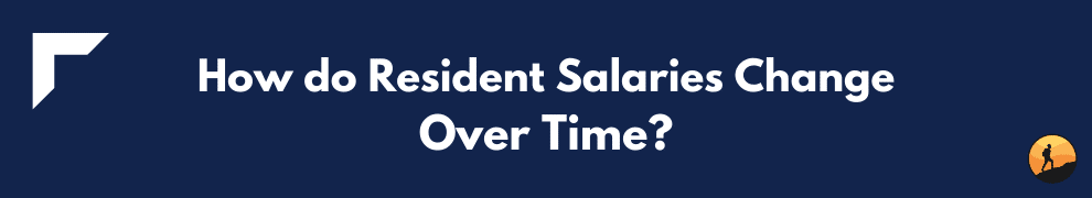 How do Resident Salaries Change Over Time?