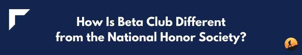 How Is Beta Club Different from the National Honor Society?