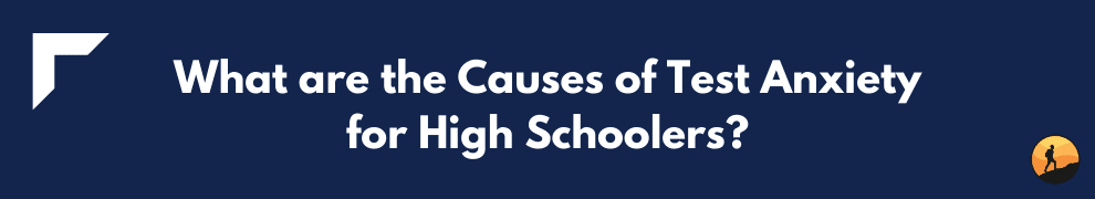 What are the Causes of Test Anxiety for High Schoolers?