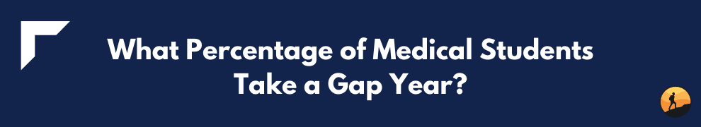 What Percentage of Medical Students Take a Gap Year?