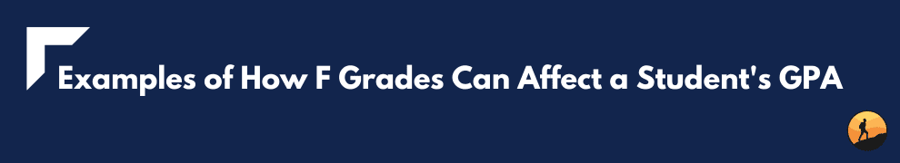 Examples of How F Grades Can Affect a Student's GPA
